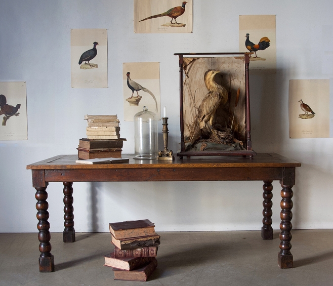 museum reading table