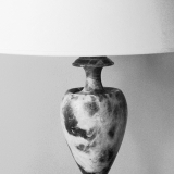 Large, Italian, Neoclassical, Marble Lamp