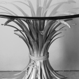 Mid Century, Gilt, Tole, Wheatsheaf Table 