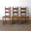 Brutalist, European, Mid Century Dining Chairs 