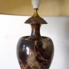 Italian Emperador Marble Lamp