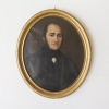 French, Oval, Portrait Of A Gentleman