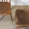 Set Of Six, English, Provincial, Dining Chairs 