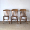 Set Of Six, English, Provincial, Dining Chairs 