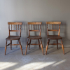 Set Of Six, English, 19th Century, Spindleback Chairs 