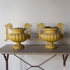 Pair Of French Cast Iron Urns