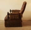 A Delightful Pair Of French Napoleon III Leather Armchairs