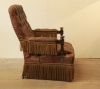A Delightful Pair Of French Napoleon III Leather Armchairs