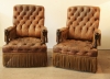 A Delightful Pair Of French Napoleon III Leather Armchairs