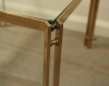 Pair Of Brutalist Style Brass Side Tables