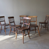 Set Of Six, English, 19th Century, Spindleback Chairs 