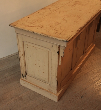French Late 19th Century Painted Counter Or Desk