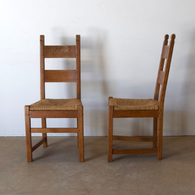 Brutalist, European, Mid Century Dining Chairs 