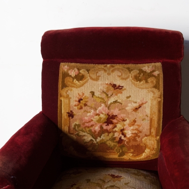19th Century, Carpet Chair 
