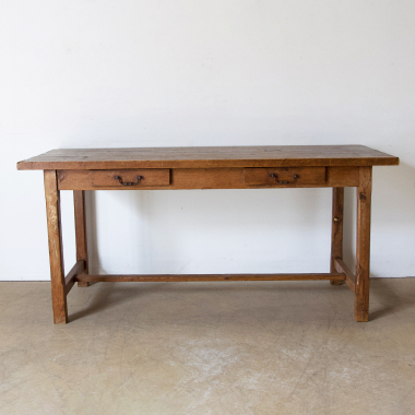 French, 19th Century, Long, Rustic, Side Table