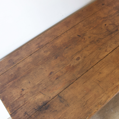 French, 19th Century, Long, Rustic, Side Table