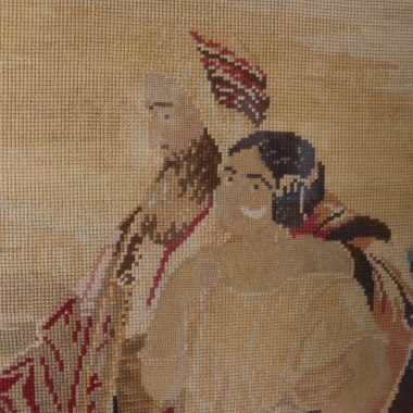 Large, Gilt Framed, 19th Century Needlepoint