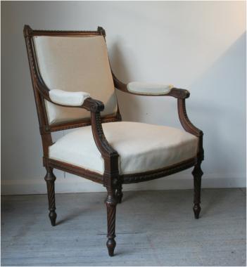 A Pair of Louis 16th Style Fauteuils
