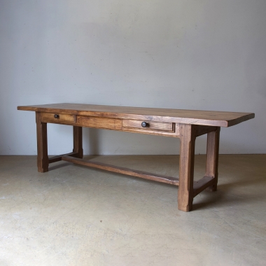 Long, French, 1930's, Rustic, Dining Table 