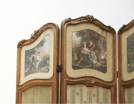 French 19th Century Louis 15th Style Screen 