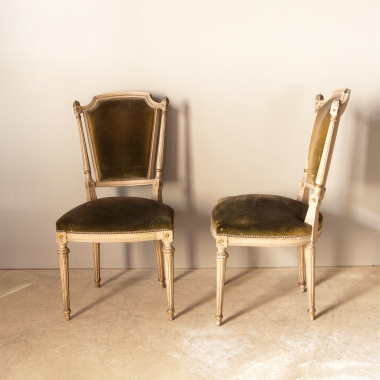 French, 19th Century, Louis 16 Style, Side Chairs 