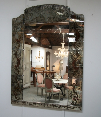 Venetian Églomisé Mirror