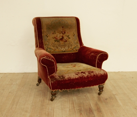 Victorian Moquette Parlour Chair