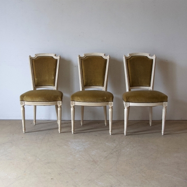 Set Of Six Louis 16 Style Dining Chairs