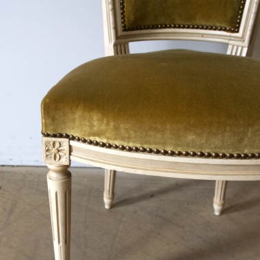 Set Of Six Louis 16 Style Dining Chairs