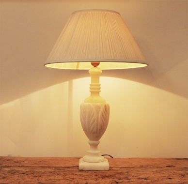 French Vintage Alabaster Lamp