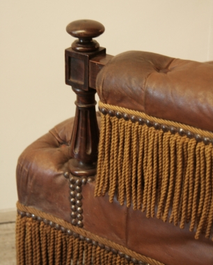 A Delightful Pair Of French Napoleon III Leather Armchairs