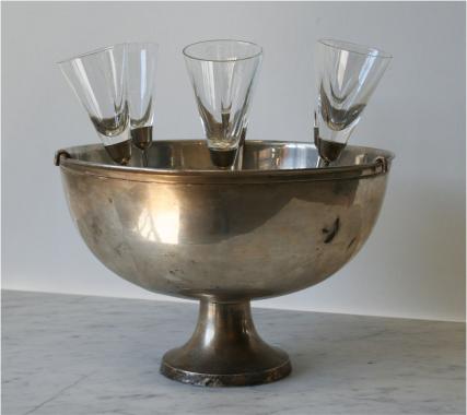 Glamorous Chamagne Bucket and Footless Champagne Flutes
