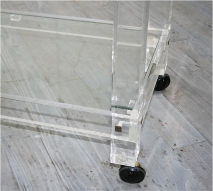 French 1940's Lucite Side Table