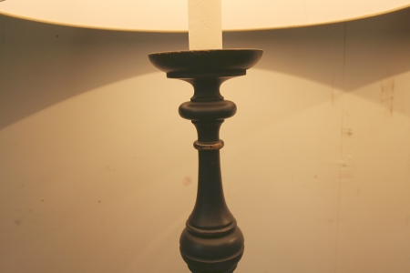 Pair Of Classical Black Turned Lamps