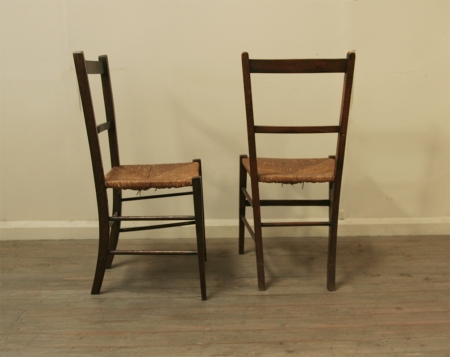 Pair Of Rustic Side Chairs