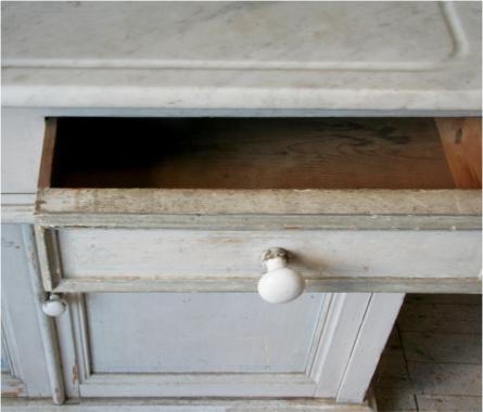 A Provençale Painted and Marble Washstand