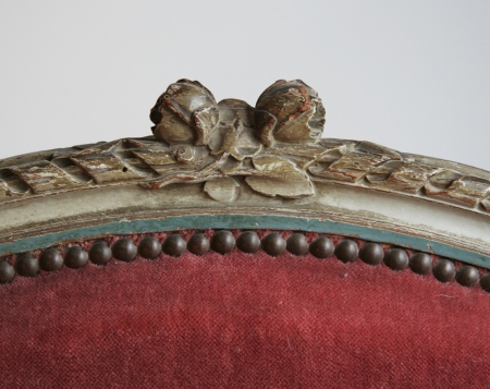 Pretty 19th Century Louis 16 Style Bergère