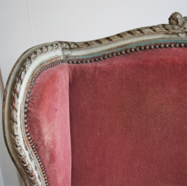 Pretty 19th Century Louis 16 Style Bergère