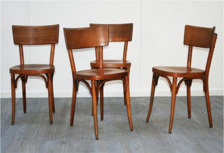 Set of Eight Baumann Bistro Chairs