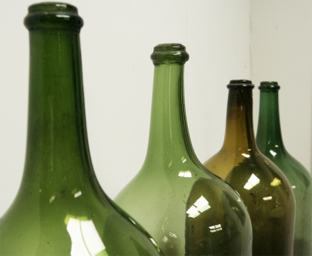 Large 19th Century Wine Or Vinegar Bottles