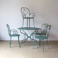 French, Wrought Iron Garden Set