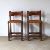 Pair Of Mid Century Bar Stools 