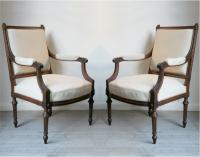 A Pair of Louis 16th Style Fauteuils